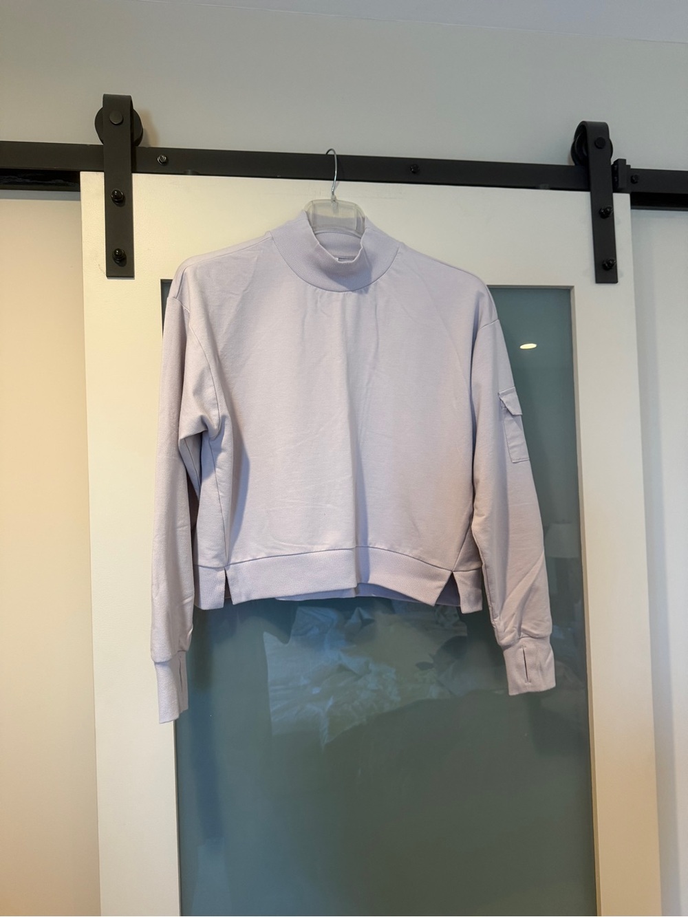 all in motion Lavender Mock Neck Utility Pullover Jacket - Picture 1 of 6
